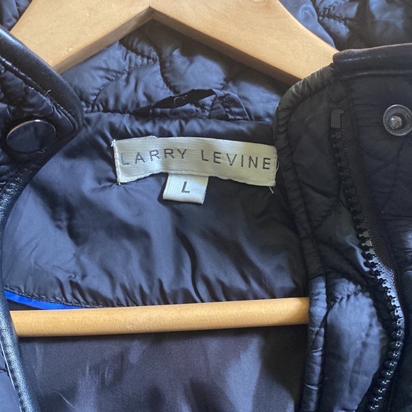 Larry Levine woman’s long black jacket size large - Picture 3 of 4